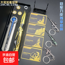 品牌文创三角洲游戏暗区突围周边大号弹动22-28CM北极星双向弹射版金属模型送男孩礼物伸缩版游戏模型玩具工艺品 冠军刀皮套餐北极星28影锋+枪3+三角币3+卡4+架子