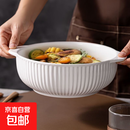 随机陶瓷餐具盲盒菜盘饭盘鱼盘烤盘家用餐具 1只10.5英寸双耳碗（大容量）