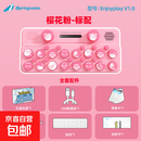 Springvoice口袋音乐键盘光遇生日礼物电子琴钢琴midi玩具乐器 樱花粉
