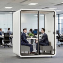 鑫蓝音坊 隔音房静音仓电话亭移动隔音房直播间洽谈室录音棚钢琴隔音房 白色高端款160*130*230