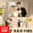 照片定制相框摆台挂墙相片打印成像放大婚纱照洗照片加相框 水晶 8寸15*20cm厚度0.9cm（照片上传联系客服）