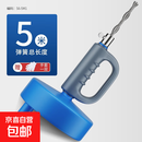 通下水道神器通马桶专用工具厨房一炮通厕所疏通器捅管道堵塞 【2024升级加厚】5米手摇疏通器*送手套