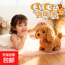 儿童电动毛绒玩具狗会走会叫电子教育孩子益智启蒙 1只毛绒小宠物【颜色随机】