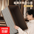 【2个装更划算】千鸟格收纳箱大尺寸硬板内衣收纳盒收纳女手提包 无纺布-千鸟格2个装