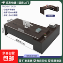 办公桌简约现代风办公室家具工作台经理总裁单人桌子大班台老板桌 |桌柜一体|奢野黑胡桃|32桌厚|总长1.8米