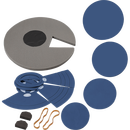 Schwinger架子鼓消音垫5鼓3镲静音垫套装架子鼓隔音减震垫高弹性 【五鼓三镲】蓝色12/13/14/16/22