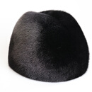 公主貂（GONGZHUDIAO）水貂皮帽子男士中老年护耳保暖貂帽皮草水貂帽子冬季整皮貂毛男士 绅士帽  黑色 S(54-56cm)