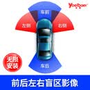誉霸（YOELBAER）右侧盲区摄像头左右侧视通用汽车盲区辅助系统车载倒车摄像头 7英寸四个画面+右侧摄像头*4