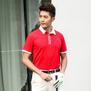 TTYGJ 高尔夫短袖 夏季新品 高尔夫短袖 男士T恤 POLO衫 运动球服 红色 L