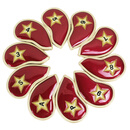 Number高尔夫铁杆套 高尔夫杆头套 球杆帽套 数字型铁杆帽套加厚型 红色