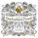  魔法森林: 一个墨迹任务和着色书Enchanted Forest  英文原版