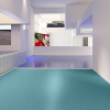 上院地毯 加厚耐磨防水PVC地板革工程革 1.0mm全塑实心塑胶地板 蓝色大理石纹SY-BA705 宽幅2米每平方价格