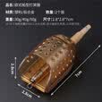 飓利强欧式库钓系船型饵笼 八字环铅配重打窝器附饵飞德 小配件闷杆反底 飞德船型饵笼2只装/30g