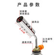 双焱弘 TRI FLAMES喷火枪带气罐喷火抢烧猪毛神器家用点火枪手持喷灯高温型喷枪头  大口径喷枪（可倒置）无气罐