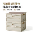 牧高笛（MOBIGARDEN）睿纳30L收纳箱 户外露营车载折叠可手提储物箱 NX23685005 月影白