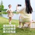 原始人户外折叠凳子露营便携式小马扎折叠椅排队手包钓鱼椅子野餐用品 中号雅致黑【加大椅面 加粗钢管 双层牛津布】