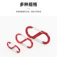 凯路德（KAIROAD）户外登山扣大S型安全扣快挂钩钥匙挂扣多功能铝合金攀岩8字挂扣 【5个】大号-D型登山扣-蓝