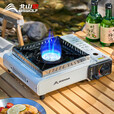 北山狼卡式炉户外野外炉具炊具瓦斯炉卡斯炉便携式卡磁炉露营火锅燃气灶 黑色卡式炉+收纳箱