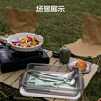京东京造 野餐厨具8件套三德刀厨房剪油刷烤肉夹瓜刨菜板铲子汤勺