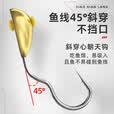 小仙郎鱼钩成品铅头钩钓鱼朝天钩自动翻转反转套装 【铜头/翻转朝天钩】12枚/袋 6号