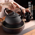 八千行铸铁茶壶围炉煮茶壶器具户外烧水壶可明火铁质功夫茶具电陶炉茶壶
