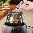 全度耐热玻璃煮茶提梁茶壶2025新款电陶炉煮茶壶围炉煮茶器功夫茶具 木色喜鸟煮茶壶+木纹陶炉