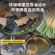 火枫（FIRE-MAPLE）百味煎烤盘 户外装备露营野营家用韩式圆形卡式炉烤肉盘 不粘涂层