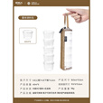 原始人（The Primitive）户外便携调味盒套装可拼接调料瓶5件套旅行野餐露营野营垂钓烧烤 可拼接调料盒*5【卡其收纳包】