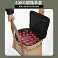 探险者户外收纳包露营炉具收纳包野餐装备公园郊游大容量收纳野营厨具 多功能收纳包绿色+桌板