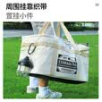 拓村户外露营野餐包气罐茶具餐具收纳包炉具包大容量收纳袋旅行杂物袋 30L加大豪华版黑色（送隔板+升级收纳网）
