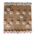 清仓特价实木中国象棋 儿童成人老人大号象棋套装 学生大号象棋 5厘米实木象棋+塑料纸棋盘（中号大号）