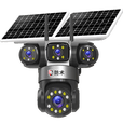 防术4g太阳能摄像头户外终身免流量免插电无需连wifi手机远程监控器家用360度无死角全景高清夜视追踪