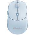 ThinkPlus联想类肤触感升级无线蓝牙双模充电鼠标人体工学办公鼠标 便携鼠标 WL300Pro 类肤升级版蓝色