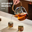 茗光茶壶玻璃煮茶壶茶水分离泡茶壶高硼硅玻璃烧水壶玻璃茶具功夫茶壶