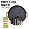 尚烤佳（Suncojia）不粘煎烤盘 烤肉盘 户外铝烧烤盘 韩式不粘煎盘 卡式炉烤盘锅具