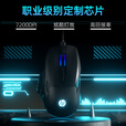 惠普（HP）G200有线鼠标办公游戏宏电竞USB适用笔记本台式机电脑  呼吸灯效 黑色静音