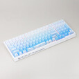 爱外设PBT透光OEM高度侧刻透光键帽134键大全套渐变色下灯位侧刻小全套增补键848298适配键盘 冰川蓝侧刻PBT键帽[原厂高度]