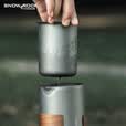 SNOW ROCK英迪纯钛旅行茶具13件套装户外露营便携鹰嘴泡茶器双层快客杯水杯 纯钛水壶900ml