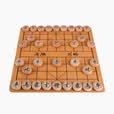 牧和中国象棋实木象棋榉木雕花50号露营高档礼盒mh037