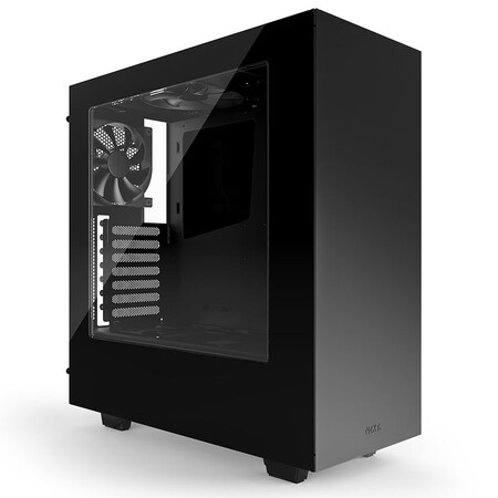 恩杰(nzxt)s340 黑色 中塔式机箱(钢化面板/支持280水冷与长显卡/侧透