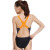 英发（YINGFA）游泳衣女士泳装连体三角竞速型游泳衣 有去水线（无胸垫） 923 923-1黑拼橙灰（有去水线） 3XL