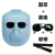 电焊面罩焊工眼镜防护专用头戴式氩弧焊烧焊护脸防烤面具焊帽 pp透气面罩+黑镜(送绑带)