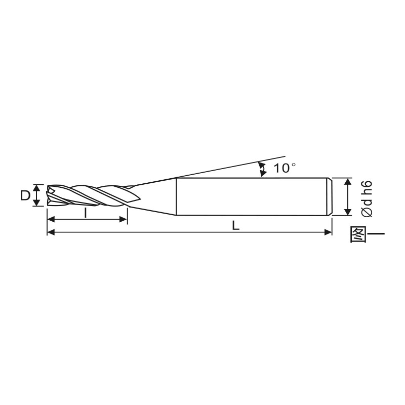 刃天行立铣刀 PHM4040-050S06高硬加工4刃 平底铣刀  下单前请咨询客服确认货期SKYWALKER