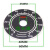 0100电位器旋钮刻度片 方形带胶数字刻度盘 配WTH118 WX112RV24 方形刻度盘