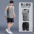 艾伦伯顿（Alen Botun）健身衣服男运动背心套装冰丝速干衣夏季跑步篮球训练无袖T恤装备 两件套-冰丝速干 2XL