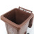 冰禹 BY-6261 户外厂房垃圾桶 大号特厚挂车桶 塑料分类垃圾箱 蓝色 可回收物 加厚50L 上海分类垃圾桶