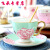 完壮欧式轻奢陶瓷茶杯高档骨瓷咖啡杯碟套装英式红茶杯鎏金下午茶具 茶花 杯碟+勺