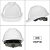 德威狮安全帽国标工程施工安全建筑男领导电工加厚透气定制印字头盔 白色V型透气旋钮帽衬