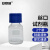 安赛瑞 蓝盖丝口试剂瓶（2个装）实验室螺口密封瓶试剂瓶螺纹带刻度丝口玻璃瓶大口瓶 白色透明 100ml 600636