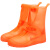 聚远（JUYUAN）防水鞋套雨天防雨水鞋套防滑耐磨成人男女下雨硅胶鞋套  橙色 S 1双价